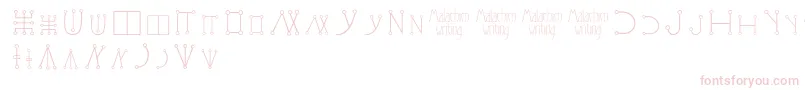 Malachimwritingフォントについての詳細 フォントMalachimwriting – ピンクのフォント