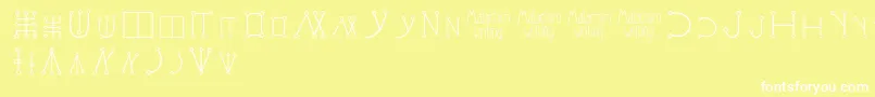 Malachimwriting Font – White Fonts on Yellow Background