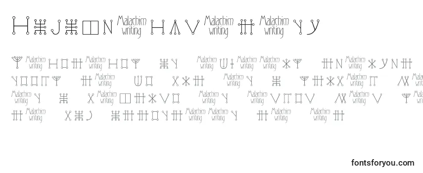Обзор шрифта Malachimwriting