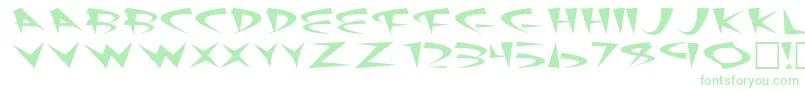 Fatsushi-Schriftart – Grüne Schriften