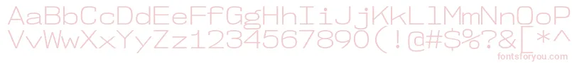 Nk57MonospaceSeLt Font – Pink Fonts on White Background