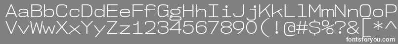 Nk57MonospaceSeLt Font – White Fonts on Gray Background