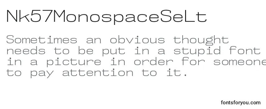 Nk57MonospaceSeLt フォントのレビュー