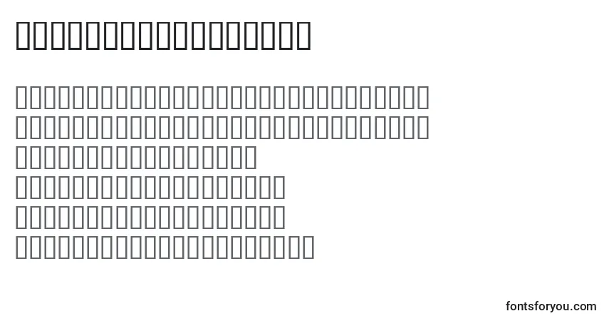 A fonte LinotypemaralBold – alfabeto, números, caracteres especiais