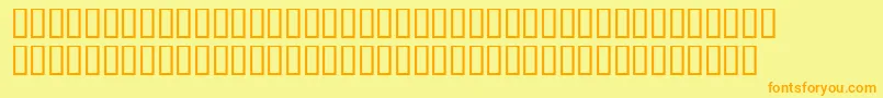 LinotypemaralBold Font – Orange Fonts on Yellow Background