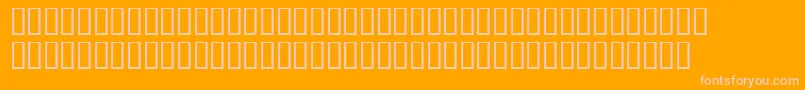LinotypemaralBold Font – Pink Fonts on Orange Background