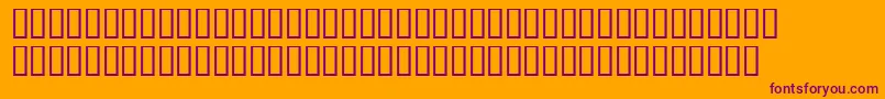 LinotypemaralBold-Schriftart – Violette Schriften auf orangefarbenem Hintergrund