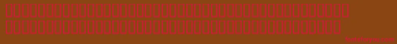 LinotypemaralBold Font – Red Fonts on Brown Background