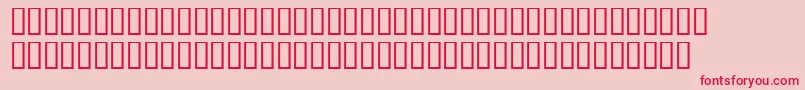 LinotypemaralBold Font – Red Fonts on Pink Background
