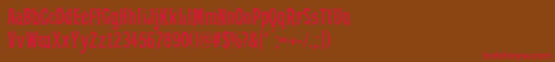 Conkordia Font – Red Fonts on Brown Background