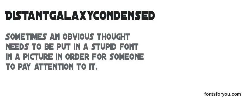 DistantGalaxyCondensed Font