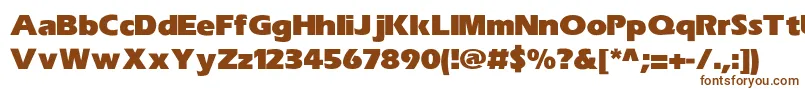 ErasUltrablkHeavy-fontti – ruskeat fontit valkoisella taustalla