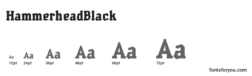 HammerheadBlack Font Sizes