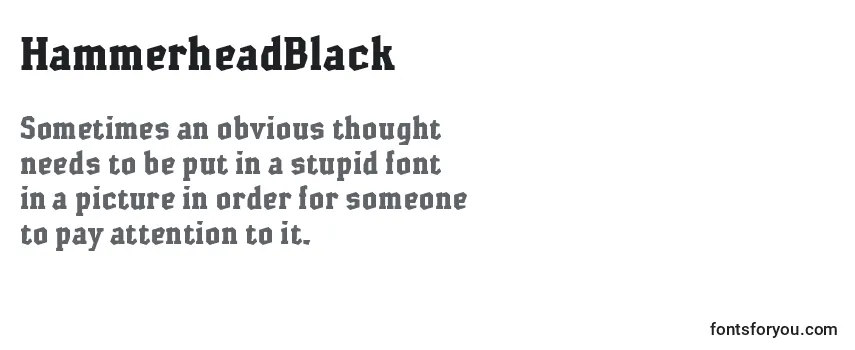 HammerheadBlack Font