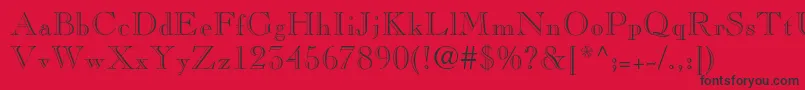 Pinchiopenface Font – Black Fonts on Red Background