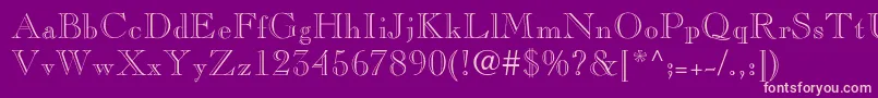 Pinchiopenface Font – Pink Fonts on Purple Background