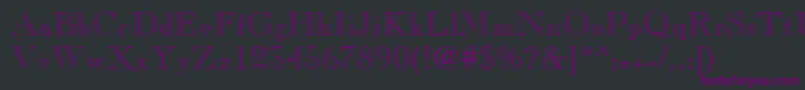 Pinchiopenface Font – Purple Fonts on Black Background