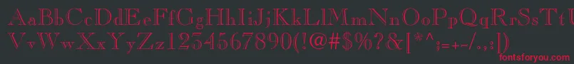Pinchiopenface Font – Red Fonts on Black Background