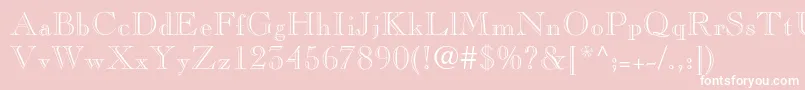 Pinchiopenface Font – White Fonts on Pink Background