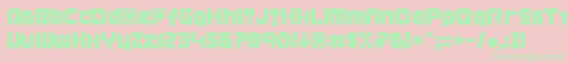 Transmaidens Font – Green Fonts on Pink Background