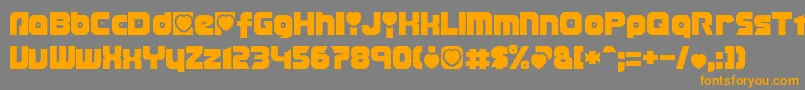 Transmaidens Font – Orange Fonts on Gray Background