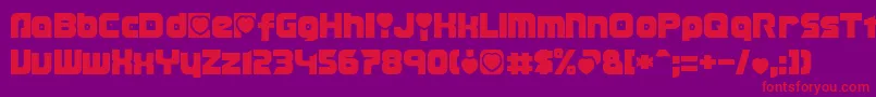 Transmaidens Font – Red Fonts on Purple Background