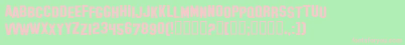 Hollywood ffy Font – Pink Fonts on Green Background