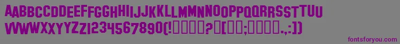 Шрифт Hollywood ffy – фиолетовые шрифты на сером фоне