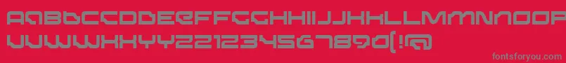 DominatorMedium Font – Gray Fonts on Red Background