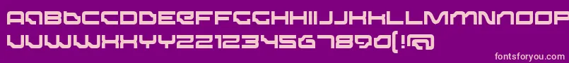 DominatorMedium Font – Pink Fonts on Purple Background