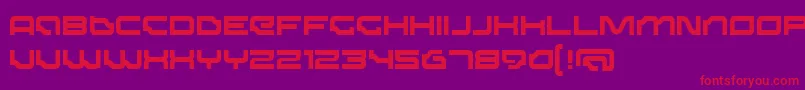 DominatorMedium Font – Red Fonts on Purple Background