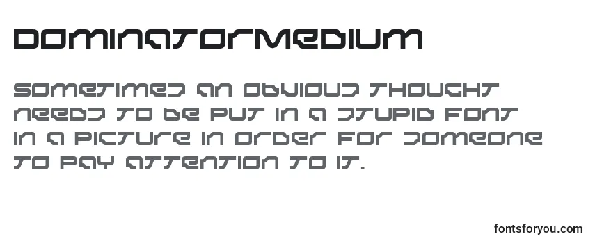 Шрифт DominatorMedium