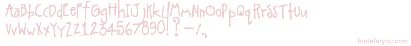 Weitere Informationen zur Alittlepot-Schriftart Alittlepot-Schriftart – Rosa Schriften auf weißem Hintergrund