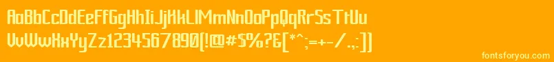 Ardour Font – Yellow Fonts on Orange Background