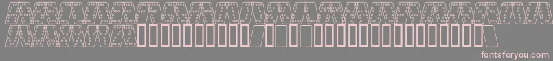 DominoSmalKursivOmrids Font – Pink Fonts on Gray Background