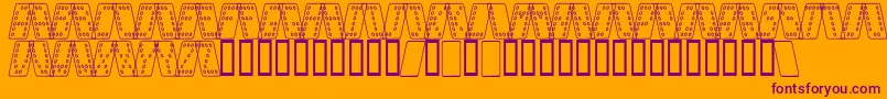 More about DominoSmalKursivOmrids Font DominoSmalKursivOmrids Font – Purple Fonts on Orange Background