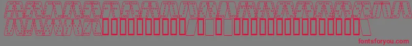 fuente DominoSmalKursivOmrids – Fuentes Rojas Sobre Fondo Gris