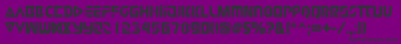 フォントJudge2 – 紫の背景に黒い文字