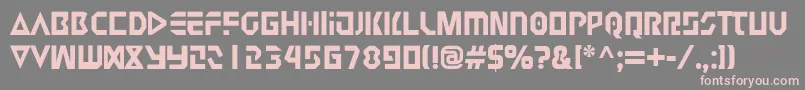 Judge2 Font – Pink Fonts on Gray Background