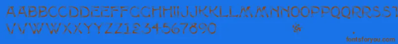 Lisätietoja Multiformcaps-fontista Multiformcaps-fontti – ruskeat fontit sinisellä taustalla
