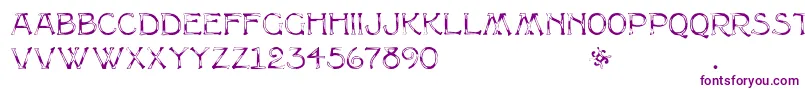 Multiformcaps Font – Purple Fonts on White Background