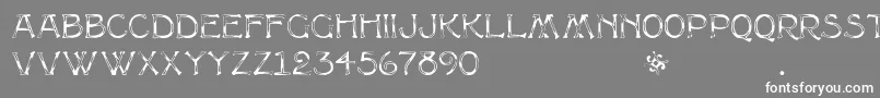 Multiformcaps Font – White Fonts on Gray Background
