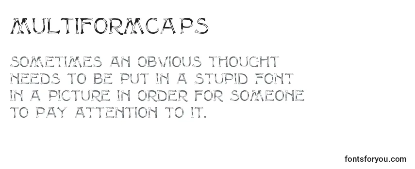 Обзор шрифта Multiformcaps