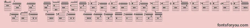 fuente Farhatchords2Regular3 – Fuentes Negras Sobre Fondo Rosa