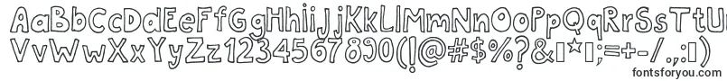 Tanaestelwhiteletter01Regular-Schriftart – Schriftarten, die mit T beginnen