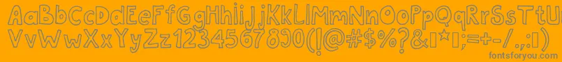 More about Tanaestelwhiteletter01Regular Font Tanaestelwhiteletter01Regular Font – Gray Fonts on Orange Background
