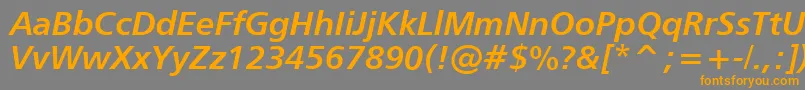 Más sobre la fuente Humanist777BoldItalicBt fuente Humanist777BoldItalicBt – Fuentes Naranjas Sobre Fondo Gris
