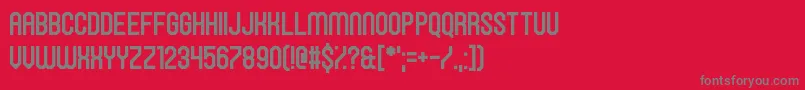 HawkingBowen Font – Gray Fonts on Red Background