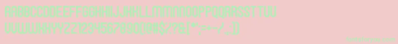 HawkingBowen Font – Green Fonts on Pink Background