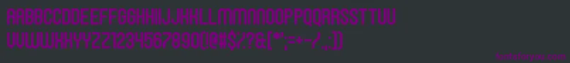 HawkingBowen Font – Purple Fonts on Black Background